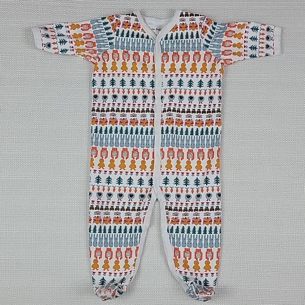 Roller Rabbit pima cotton footed coverall sleeper bundle 3-6M - Picture 10 of 16